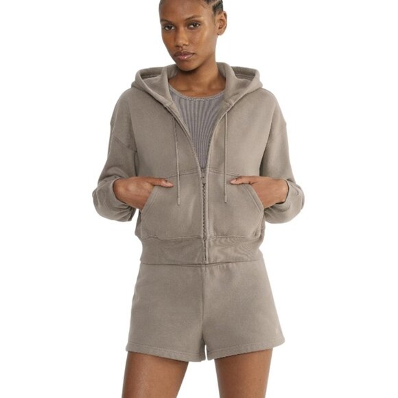 Aritzia Tops - NWOT Aritzia Cozy Sweatfleece Boyfriend Boxy Zip Hoodie
